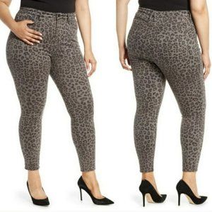 Good American Good Legs Leopard Print Size 18